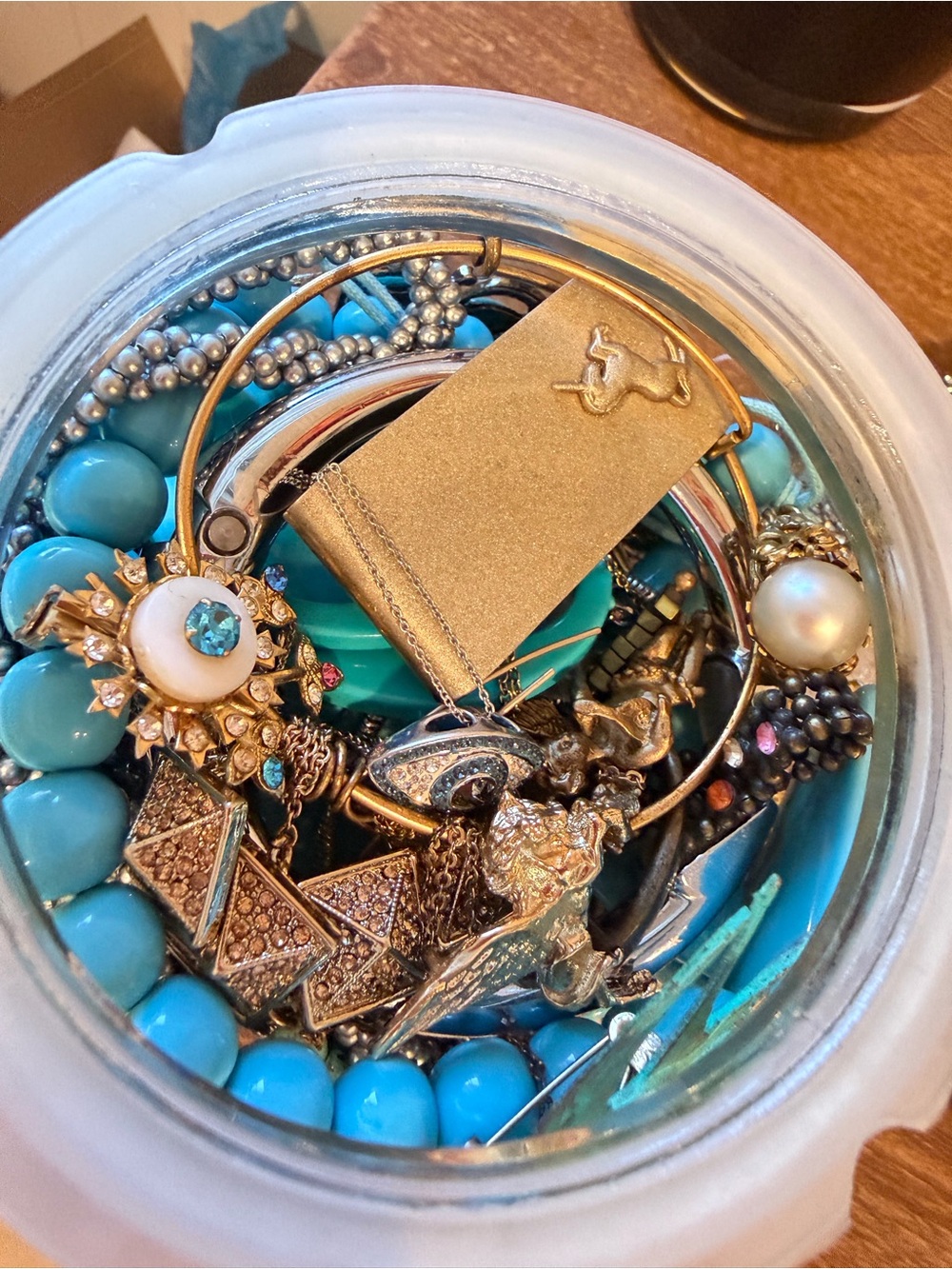 Pegasus, unicorn, third eye & Angels Mystery Jewelry Jar